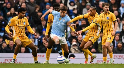 Manchester City đấu với Brighton